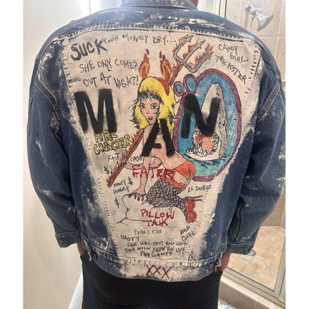 Levis x Barneys New York x Resurrect By Night RARE Hand Painted OOAK Jacket L